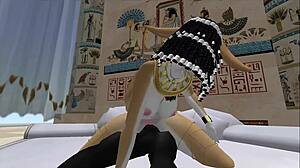 lady bastet of egypt commands her servent girl for intimate service