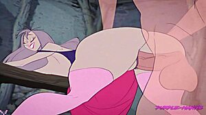 Beautiful anime babes get naughty in Madam Mims’ cottage
