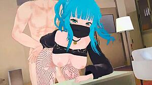 Beautiful anime Tika has big cans and gets a good fuck