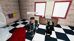 Rich emo girl from Roblox gets a big black cock