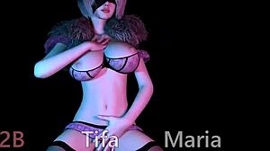 Beautiful 3D Tifa Lockhart lap dance and more in Up2b
