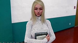 Curvy redhead girlfriend squirts on big cock in mature anime