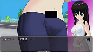 Hentai anime game scene with sub mail tennis lesson action