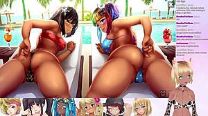 Vtuber LewdNeko plays HuniePop 2 for double date fun