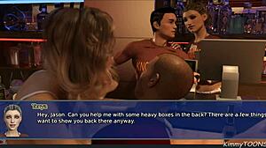 Whoa, slut pounded hard in filthy public bathroom - Kimmytoons style!