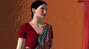 Indian widow gets double penetration in hot audio game