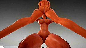 Beautiful women with large chests have fun with each other in a 3D animated porn movie