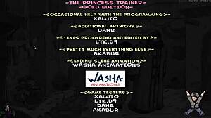 Special gold collection of Princess trainer with hardcore scenes