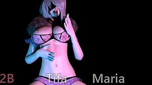 Beautiful 3D Tifa Lockhart lap dance and more in Up2b