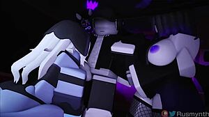 Some witches fuck you hard in this animated game with a big dick monster cock