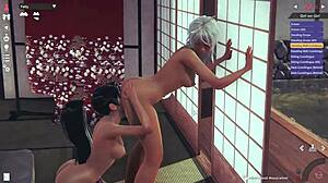 Sizzling lesbian scene in Honey Select 2