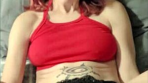 Teasing hentai milf with big natural tits and braces on her teeth