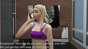 wanna see hot blonde get extra special massage in sims 4?