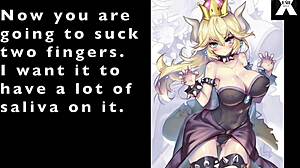 Sissy Maid Bowsette serves up a hot anal feast