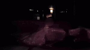 Solo soak at outdoor hot spring