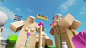 Play with Roblox cartoon characters