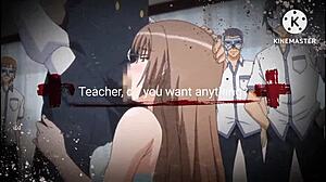 Haruna’s sister Maika in a hot gangbang scene in a cartoon porn video