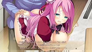 aimi 02 teases with massive tits in steamy hentai clip