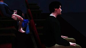 Cross dressing beauty cheats on a date at the cinema in S01E02