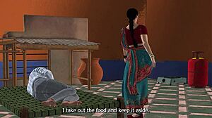 Indian widow gets double penetration in hot audio game