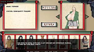 Tsunade's training continues with Sarada in 3D Hentai