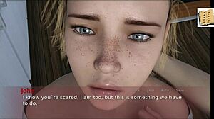 Hentai game with animated tits and commented gameplay