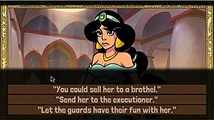 A sexy teacher trains her student in a fun filled Arabian Nights themed game