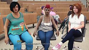 MILF teacher educates class with big tits and cum