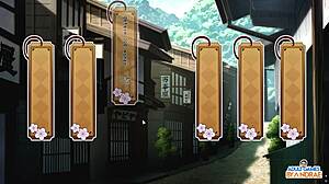 Half-demon Shinobi's erotic adventure with a beautiful girl in a cartoon