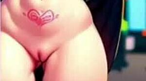 Huge girls with big butts from the AI-generated cartoon