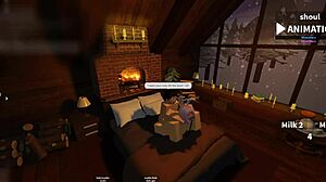 原始Roblox会话！我用力狗爬式操我的女孩！