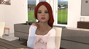 step sisterly lust with 18-year-old redhead craving teasing