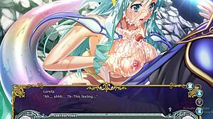 Time for Kyonyuu Fantasy 2, starting with Lorleia's scene. This young fantasy anime hentai game is heating up fast.