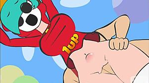Mario pounds the kingdom girls hard in wild doggystyle action