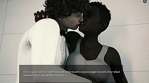 Hot Sex with Ebony Goddess in Interracial Anime Tale