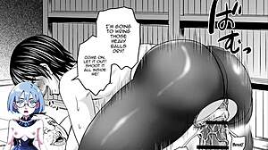 Bossy and busty boss in hardcore scene in animated hentai