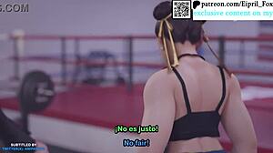 Futa Chun Li fucks Cammy in intense Street Fighter hentai