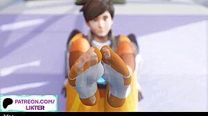 Tracer’s hardcore POV experience in an animated Overwatch hentai movie at 60 frames per second
