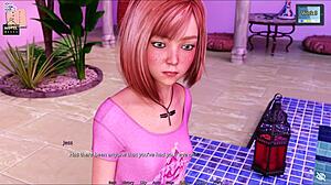 3D animated tits bounce in Sunshine Love game