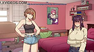 Amy discovers Chloe's secret attraction to girls in Benefitship game