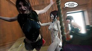 Hey, ever seen laughter stop in 3D comic Legacy Episode 27 with monster cock action?