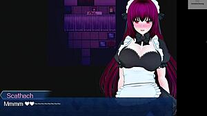 Scathach starts village corruption with blowjob and doggystyle creampie action