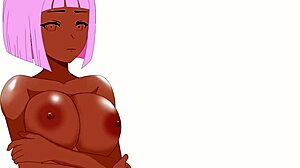Hentai speed painting with a beautiful shemale