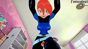 Gwen's big tits bounce during intense sex scenes