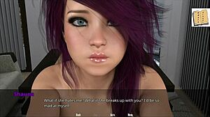 WVM 28 Purple Haired Teen Strips Hot Naked