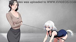 Get trained as a femboy using leg straps and more