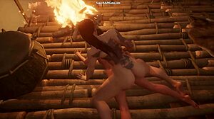 Futa x Shemale action in 3D Hentai game