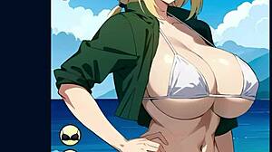 Tsunade's massive assets draw attention
