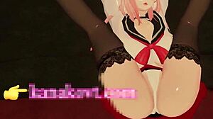 Beautiful Asian VR foxgirl has an important message