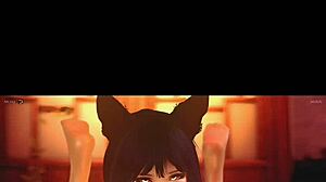 Beautiful Ahri in explicit hentai